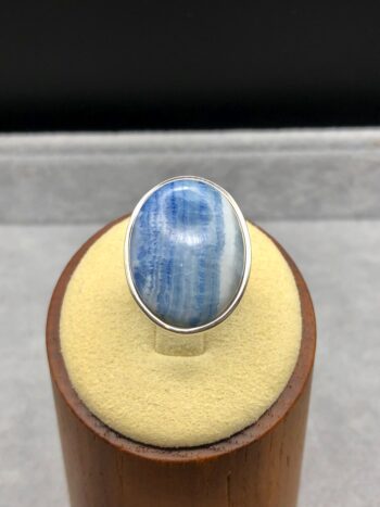 Bague Rhodocrosite Bleue T52
