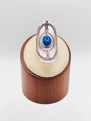 Bague Touareg Agate bleue #2