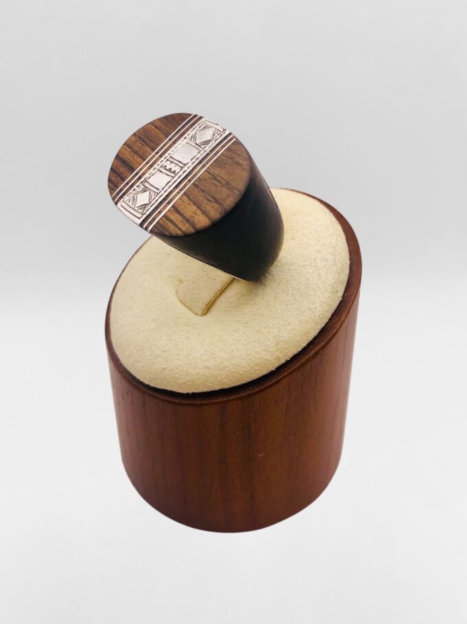 Bague Touareg Ébène et Argent #2 – Image 2