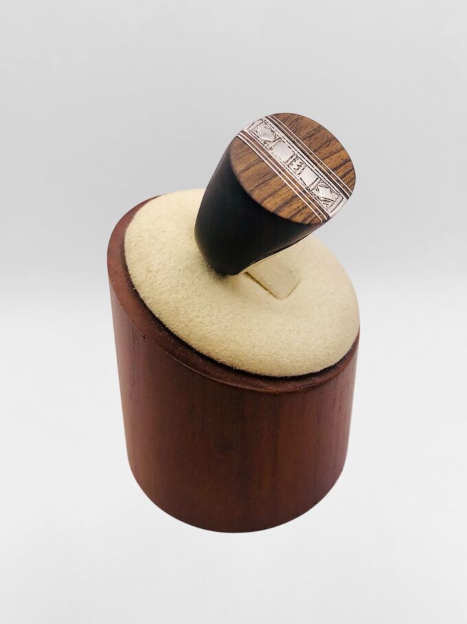 Bague Touareg Ébène et Argent #2 – Image 3