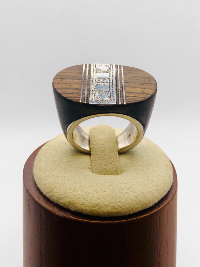 Bague Touareg Ébène et Argent #2 – Image 4