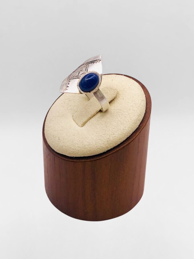 Bague Touareg Lapis Lazuli réglable – Image 2