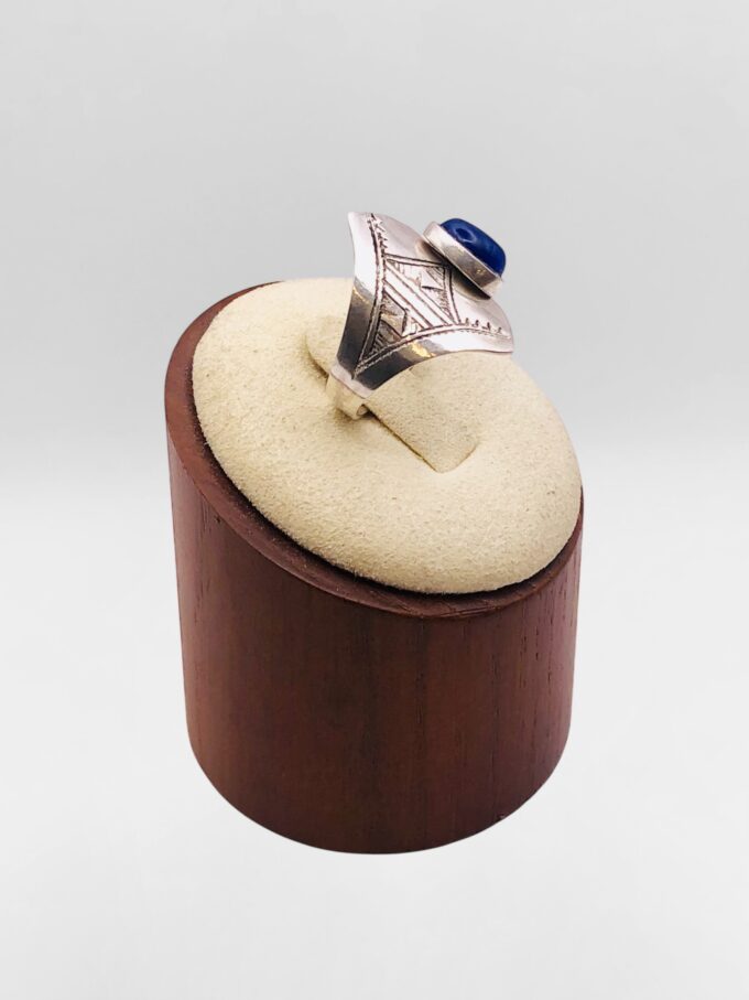 Bague Touareg Lapis Lazuli réglable – Image 3