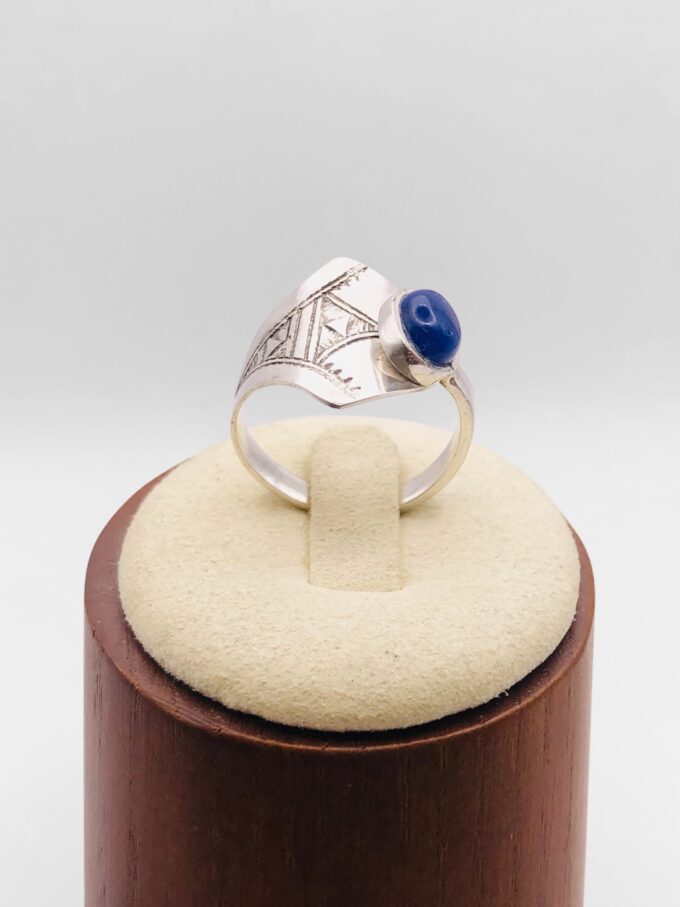 Bague Touareg Lapis Lazuli réglable – Image 4