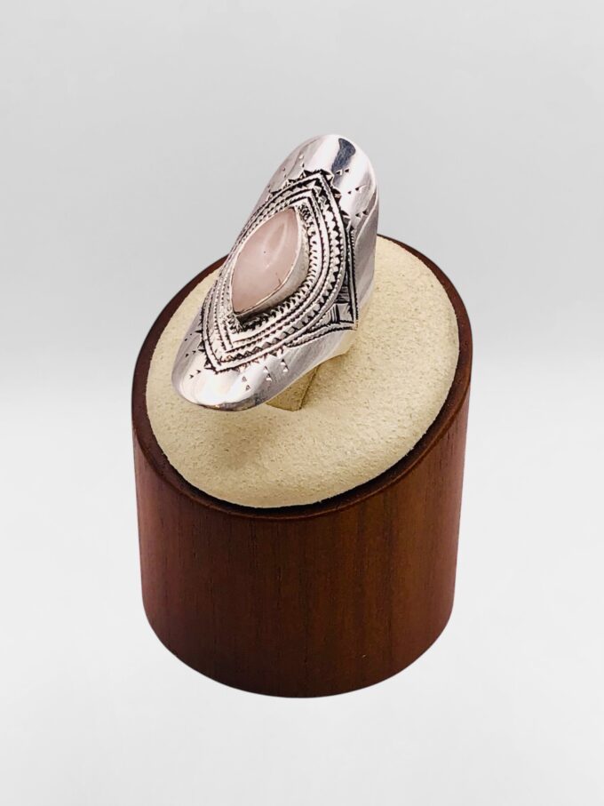 Bague Touareg Quartz Rose – Image 2