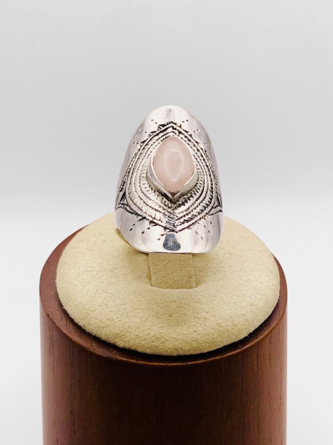 Bague Touareg Quartz Rose – Image 4