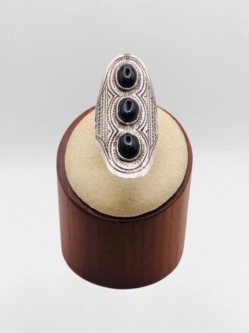 Bague Touareg Triple Onyx