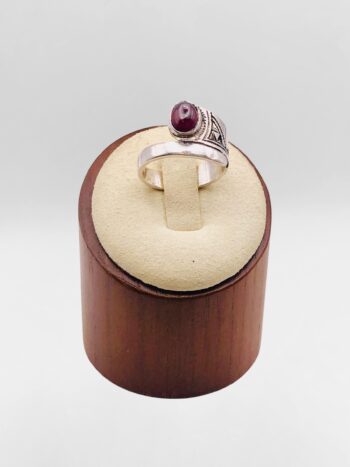 Bague Touareg croisée Grenat