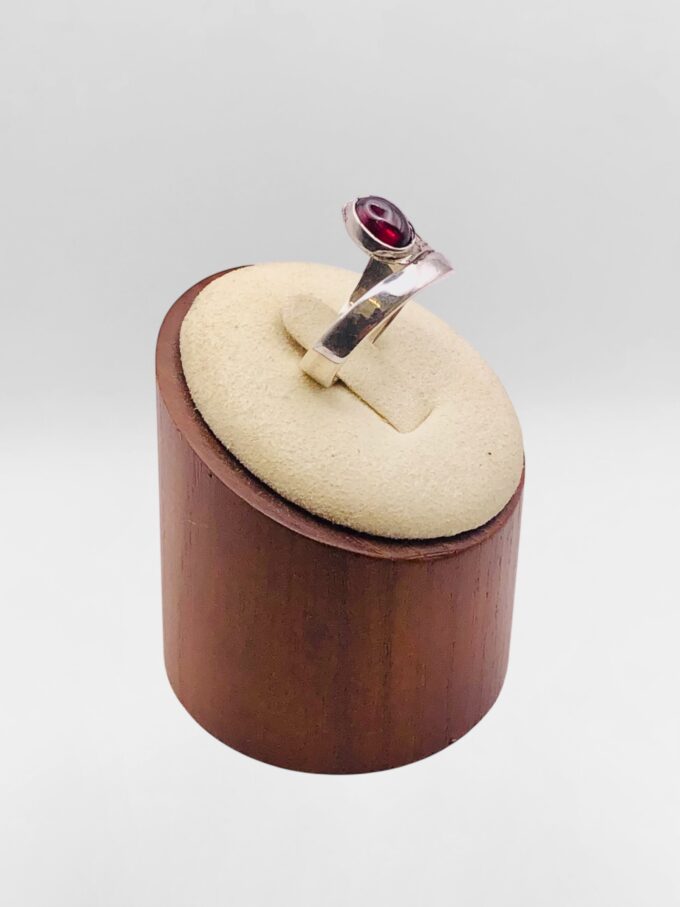 Bague Touareg croisée Grenat – Image 3