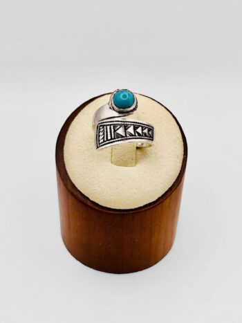 Bague Touareg croisée Turquoise #1