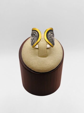 Bague Touareg ouverte argent et bronze #1